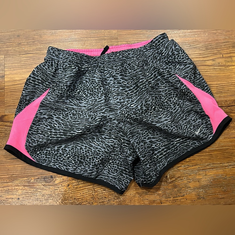 Nike Dri-Fit Athletic Shorts with Pink and Black Leopard Print (YOUTH XL)